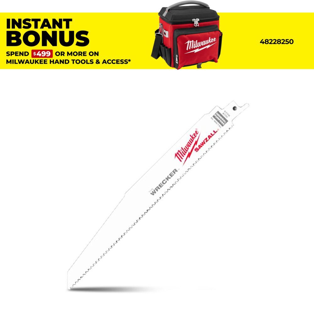 Milwaukee 48008706 230mm 8 TPI The Wrecker™ SAWZALL® Blade - 25 Pack – image 1