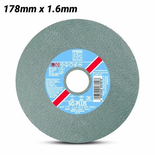PFERD EHT178-1.6 A46S (61343122) 178mm x 1.6mm SGP-INOX Cut off Wheel