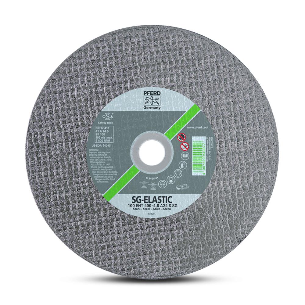 PFERD 100 EHT 400-4.8 A24 S SG (61329825) 400MM X 4.8MM X 25.4MM High Speed Portable Cut Off Wheel To Suit Concrete Saw – image 2