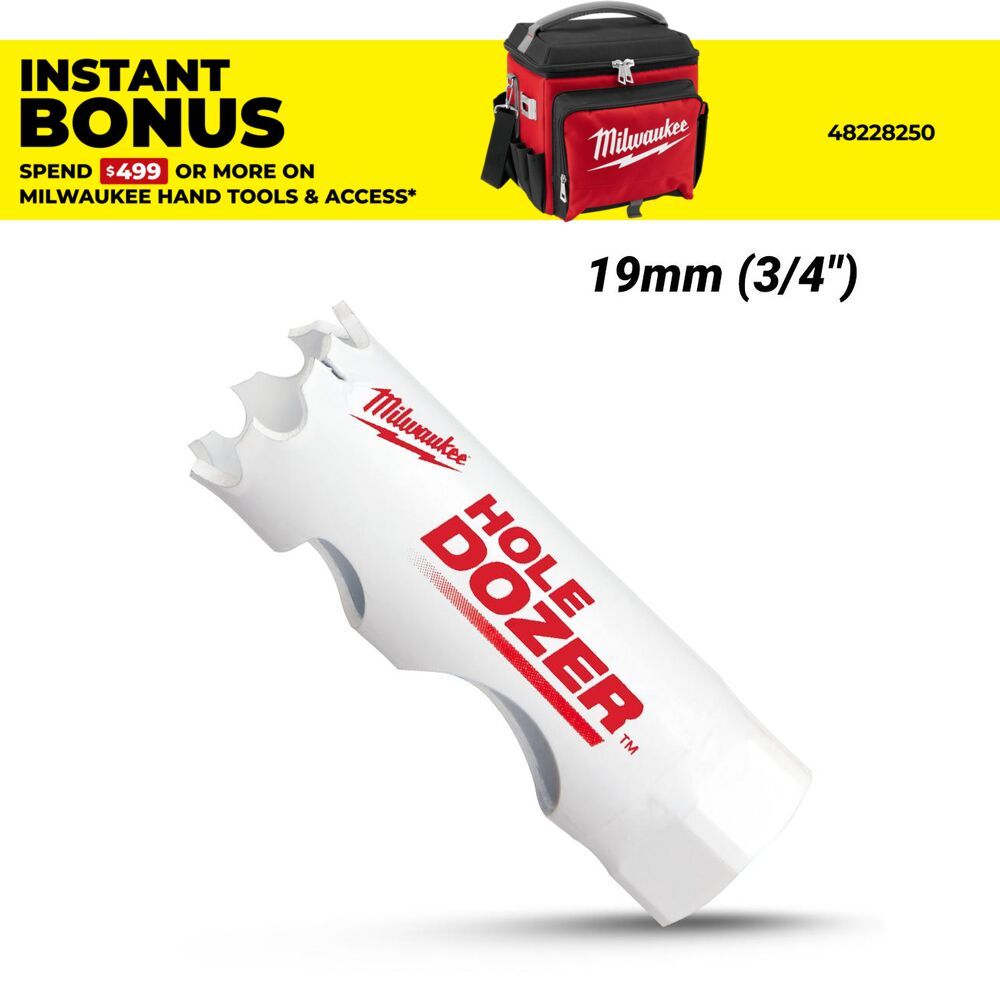 Milwaukee 49569605 19mm (3/4") Hole Dozer Bi-Metal Hole Saw – image 1