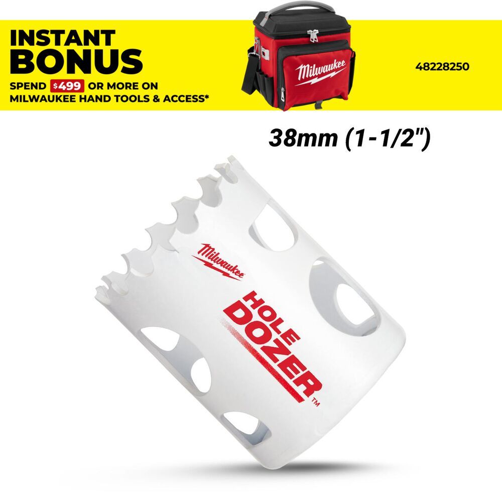 Milwaukee 49569617 38mm (1-1/2") Hole Dozer™ Bi-Metal Hole Saw – image 1
