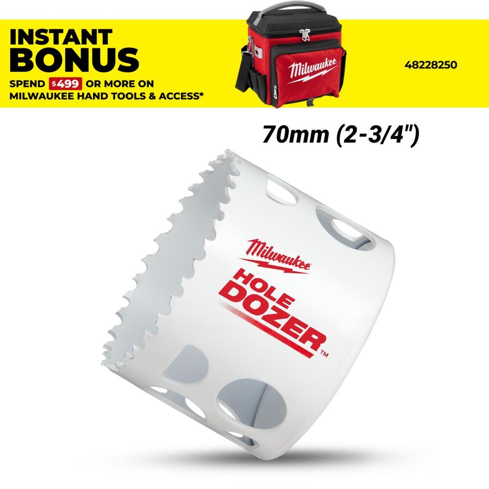 Milwaukee 49569635 70mm (2-3/4") Hole Dozer™ Bi-Metal Hole Saw – image 1