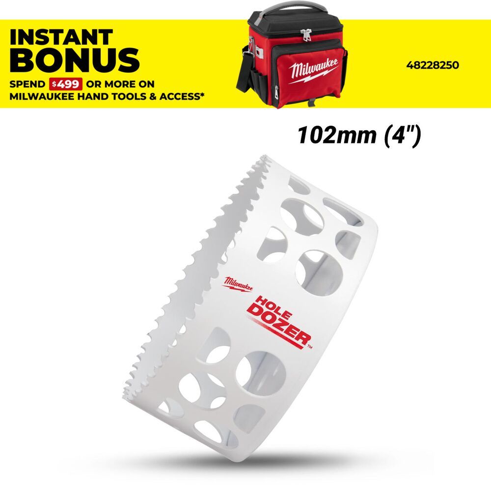 Milwaukee 49569645 102mm (4") Hole Dozer™ Bi-Metal Hole Saw – image 1