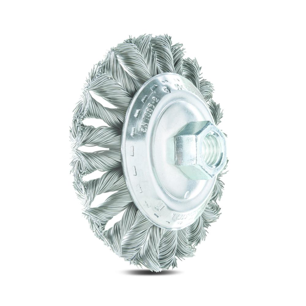 PFERD POS KBG 10013 (43313011) 100mm Threaded Bevel Brush – image 1