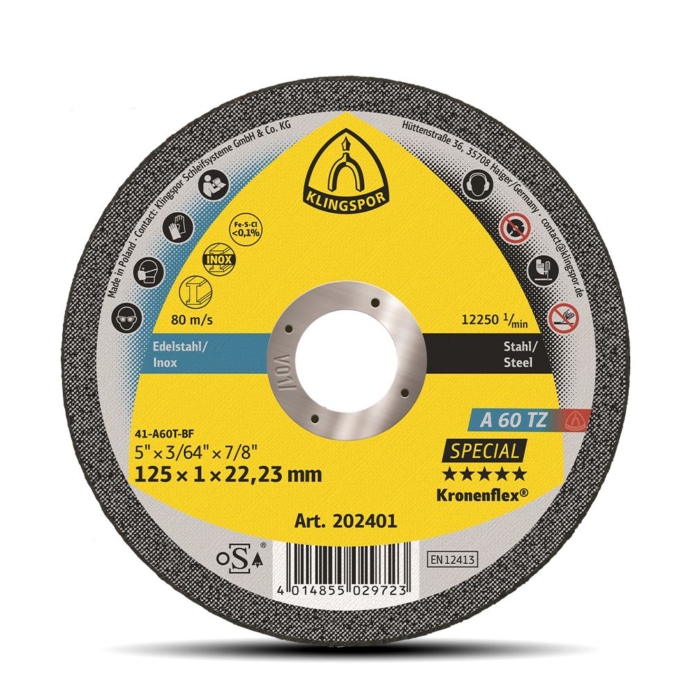 Klingspor 202401 125mm A60 TZ Special Cut Off Wheel – image 2