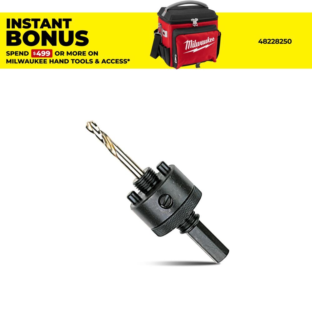 Milwaukee 49567055 7/16" Large Thread Quick Change Arbor – image 1