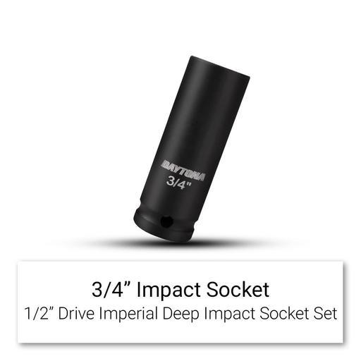 Daytona XTO12I 11pce 1/2" Drive Deep Impact 3/8"-1" Imperial Socket Set – image 11
