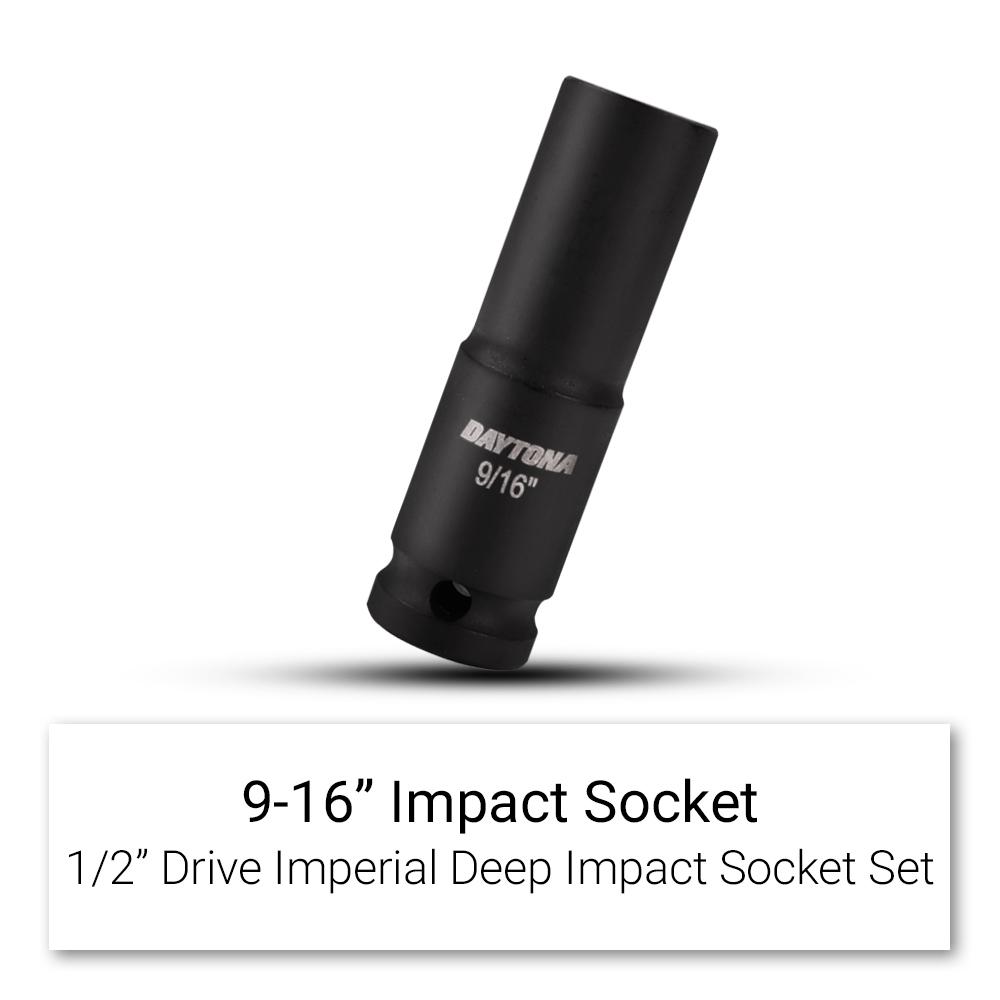 Daytona XTO12I 11pce 1/2" Drive Deep Impact 3/8"-1" Imperial Socket Set – image 8