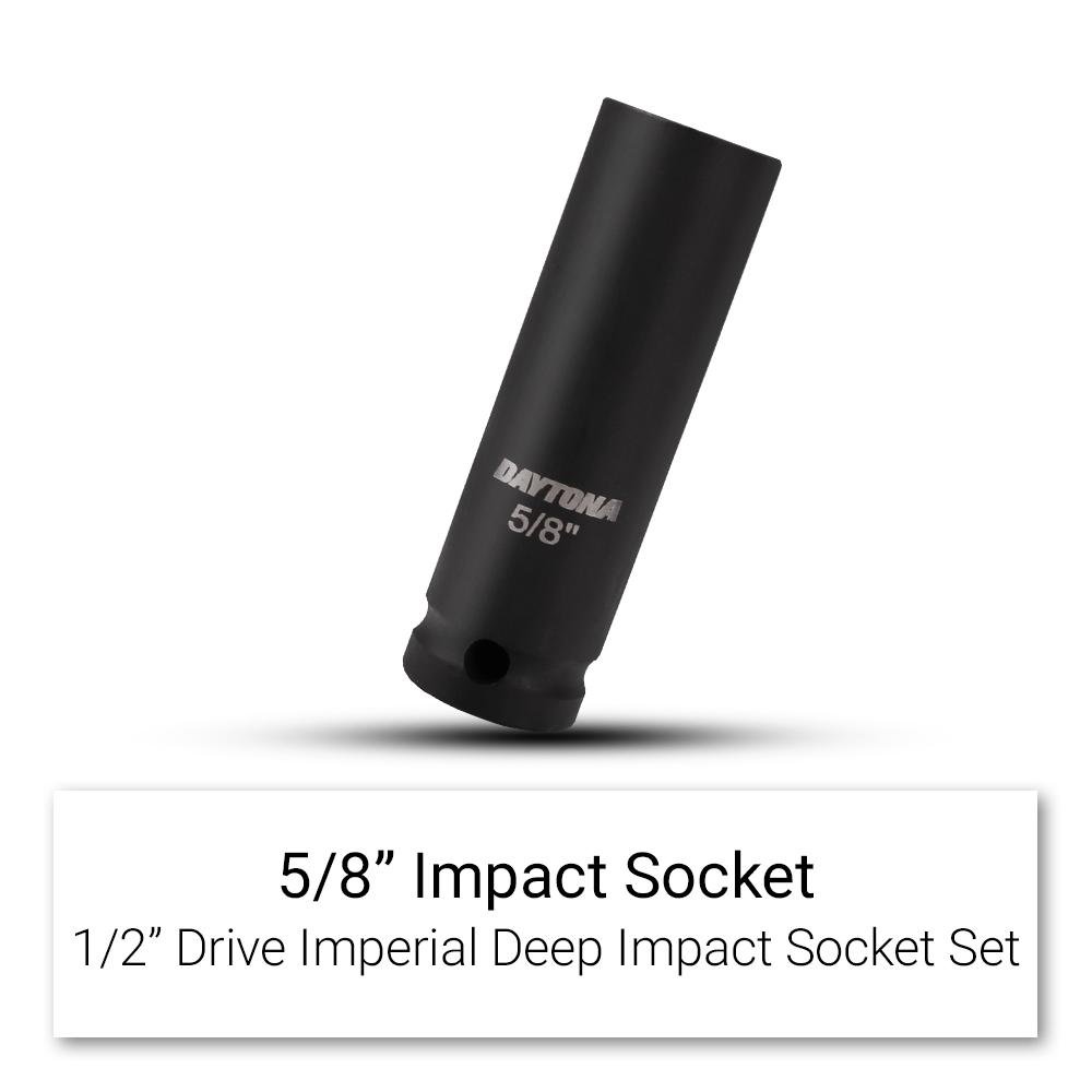 Daytona XTO12I 11pce 1/2" Drive Deep Impact 3/8"-1" Imperial Socket Set – image 9