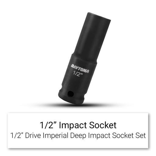 Daytona XTO12I 11pce 1/2" Drive Deep Impact 3/8"-1" Imperial Socket Set – image 7