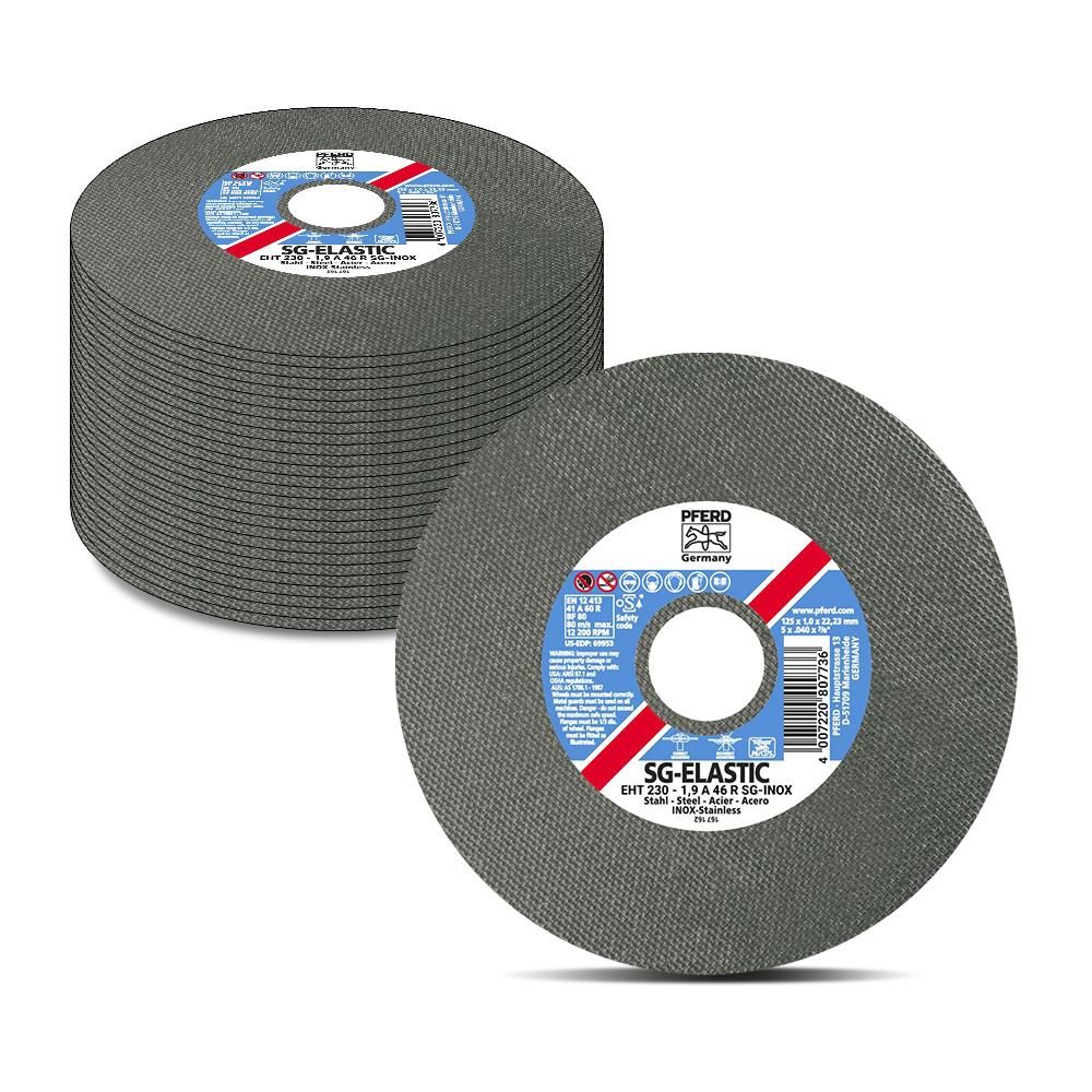 PFERD EHT230-1.9 A46R-25PK 230mm x 1.9mm SG-INOX Cut off Wheel - 25 Pack – image 2
