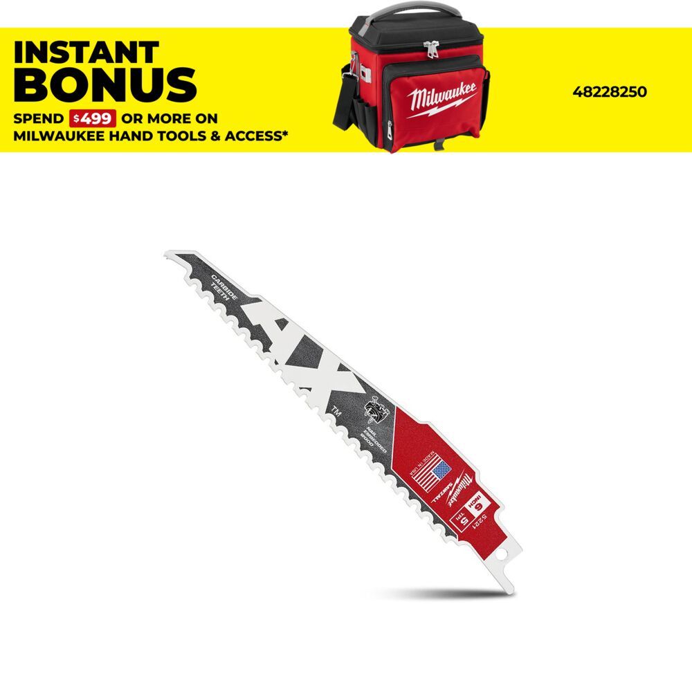 Milwaukee 48005221 150mm SAWZALL Carbide Ax™ Blade – image 1