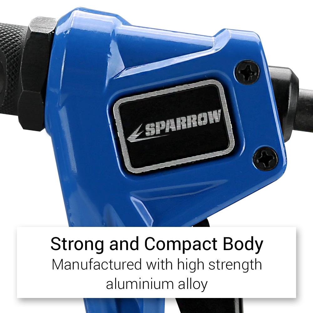 Sparrow SNR8 8" Heavy Duty Industrial Nut Riveter 46 Pce Kit – image 6