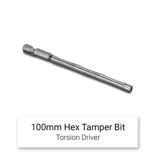 Xtorque 5PKHT5100 100mm Hex Tamper Head Torsion Driver Bit - 5 Pack – image 2
