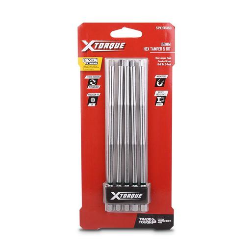 Xtorque 5PKHT5150 150mm Hex Tamper Head Torsion Driver Bit - 5 Pack – image 4