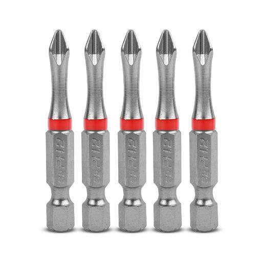 Xtorque 5PKPH250 PH2 50mm Phillips Head Torsion Driver Bit - 5 Pack