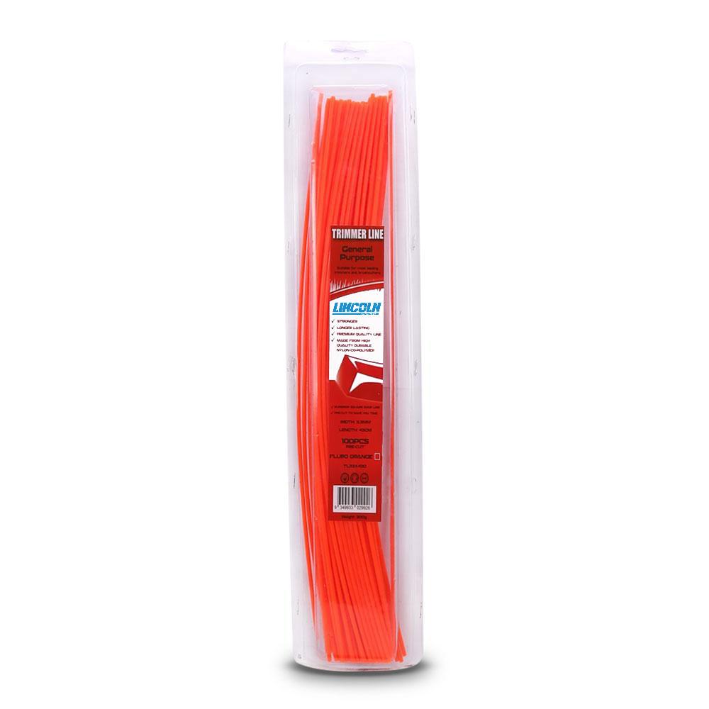 Lincoln TL33X430 (9349933029926) 100pce 3.3mm x 430mm General Purpose Trimmer Line – image 1