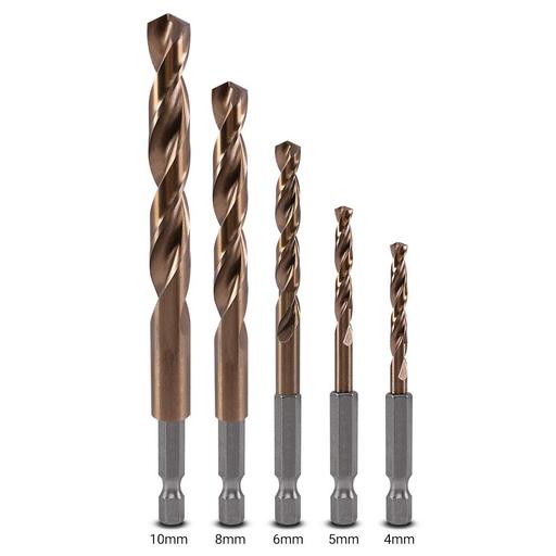 Xtorque XQ5PCE 5pce HSS Cobalt Quick Change Impact Drill Bit Set – image 2