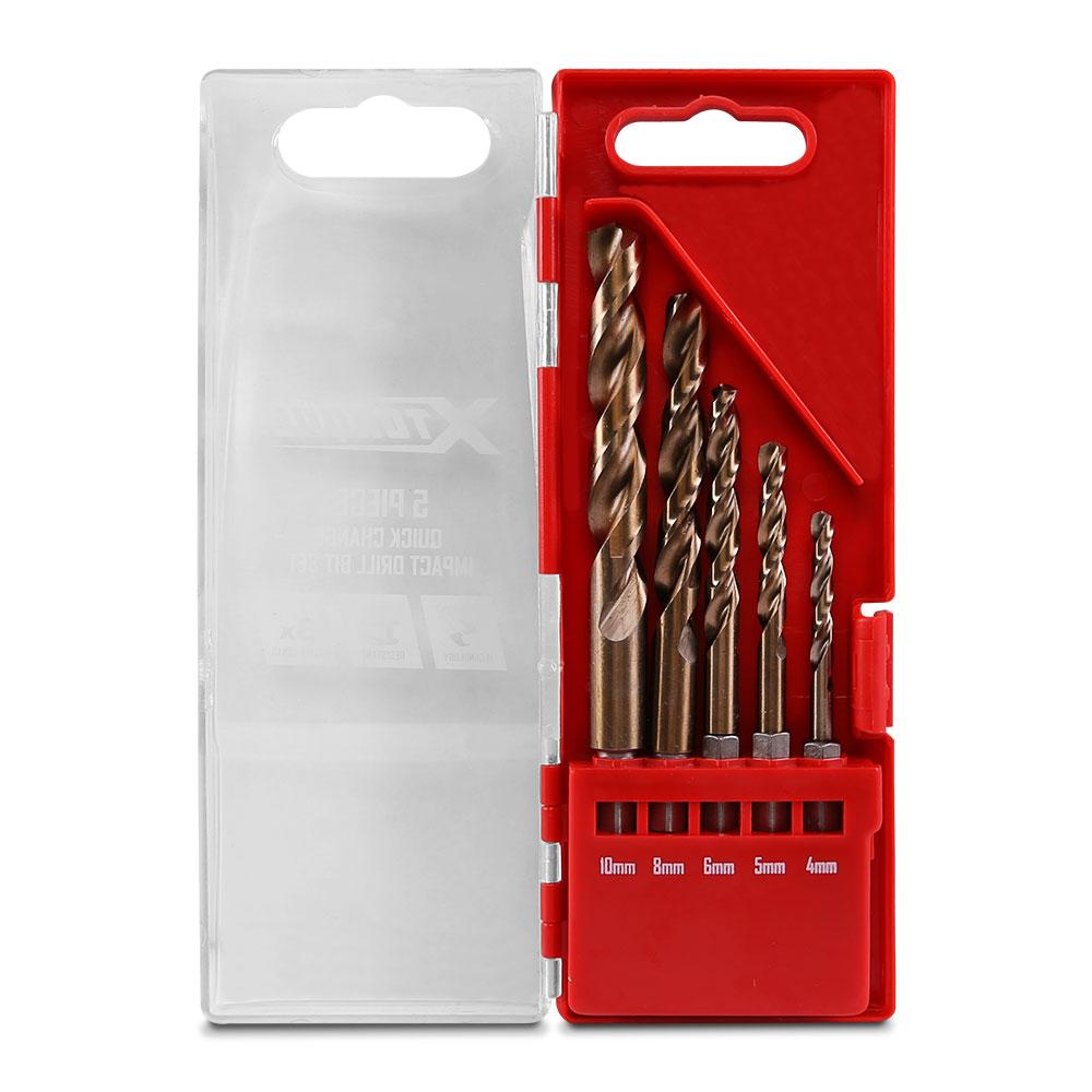 Xtorque XQ5PCE 5pce HSS Cobalt Quick Change Impact Drill Bit Set – image 4