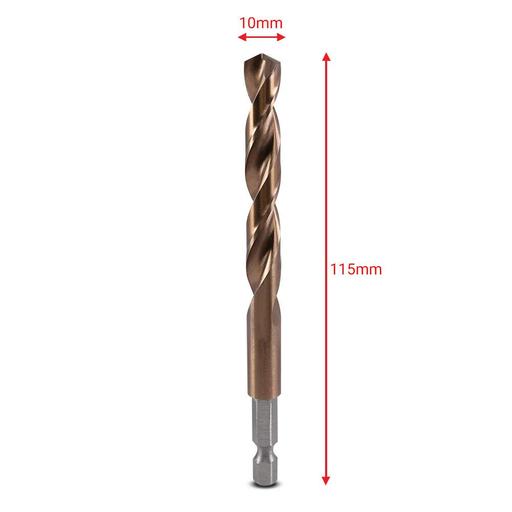 Xtorque XQ100MM 10mm HSS Cobalt Quick Change Impact Drill Bit – image 2