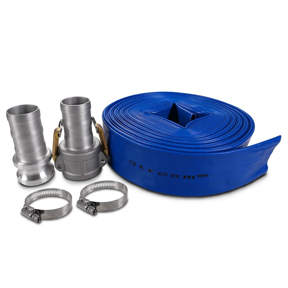 Stream SVQ250FKIT 250W 1.5" Dirty Water Submersible Pump with 20m Lay Flat Hose – image 5