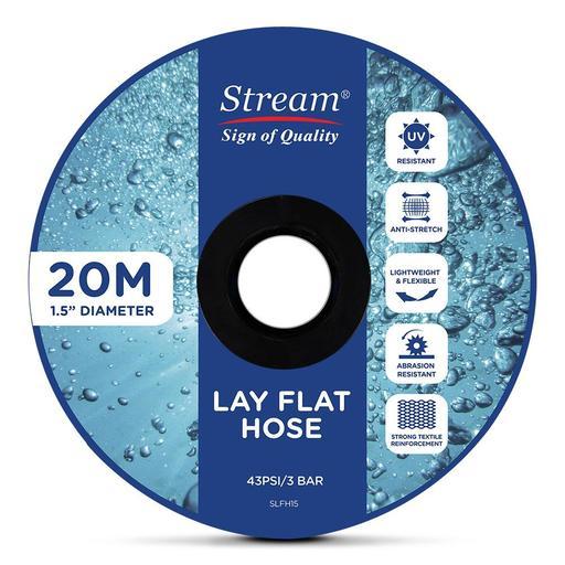 Stream SVQ250FKIT 250W 1.5" Dirty Water Submersible Pump with 20m Lay Flat Hose – image 6