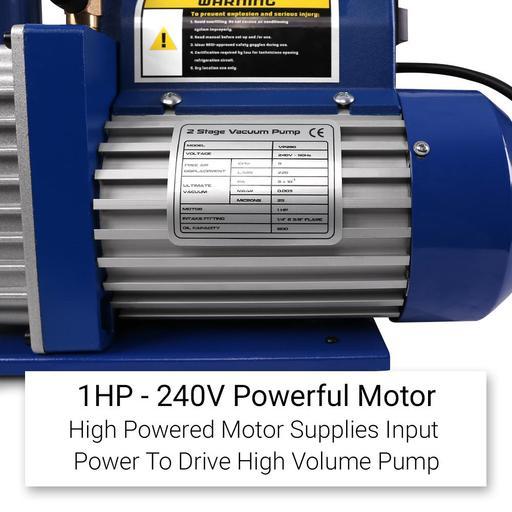 Chicago Air VP280 240V 2 Stage 8 CFM Vacuum Pump – image 4