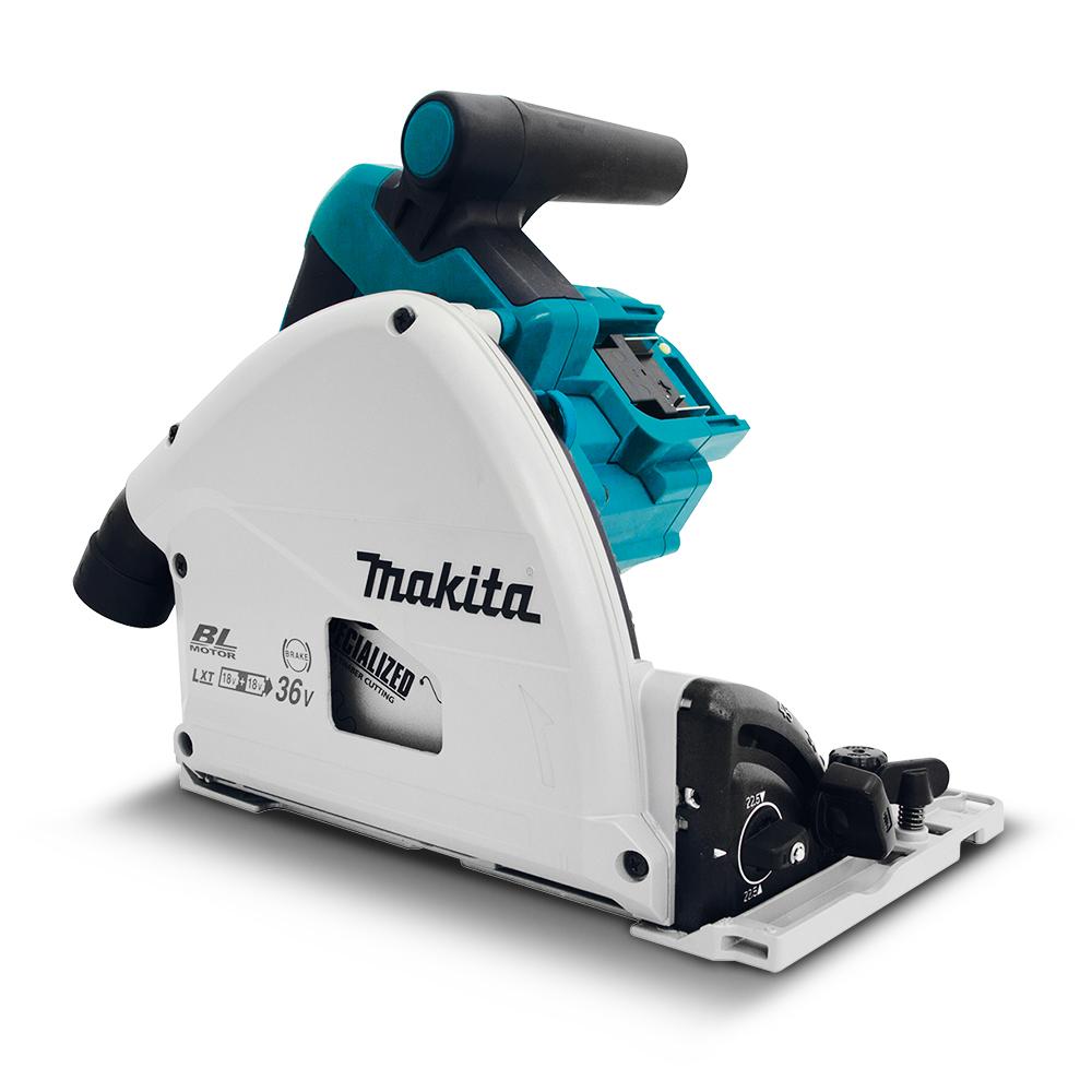 Makita DSP601ZJU 36V (18V x 2) Li-Ion Cordless Brushless AWS Plunge Cut Circular Saw - Skin Only – image 1