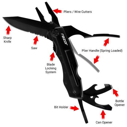 Razor RMFPT Multi Function Pocket Tool & Survival Knife – image 5