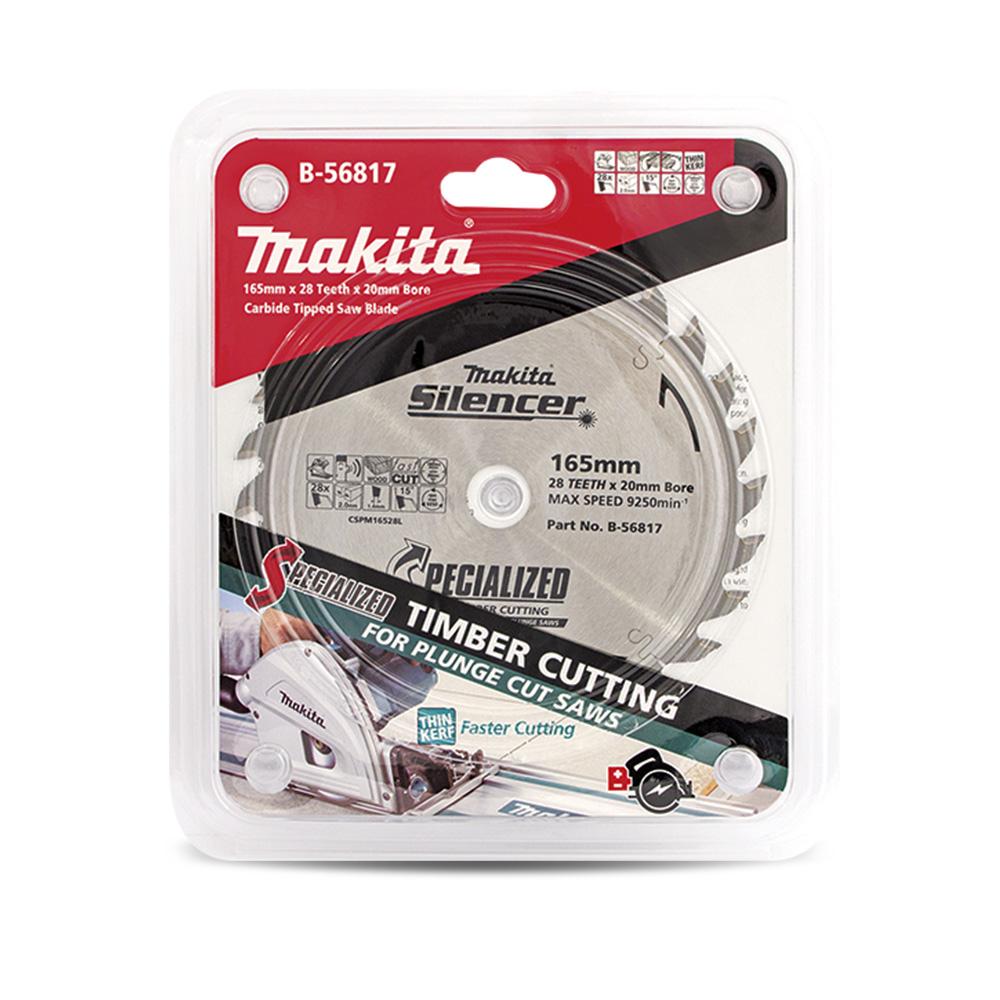Makita B-56817 165mm (6.5") 28Teeth Specialised Plunge Cut TCT Saw Blade – image 1