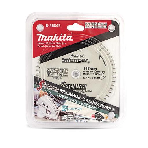Makita B-56845 165mm (6.5") 60 Teeth Specialised Plunge Cut TCT Saw Blade