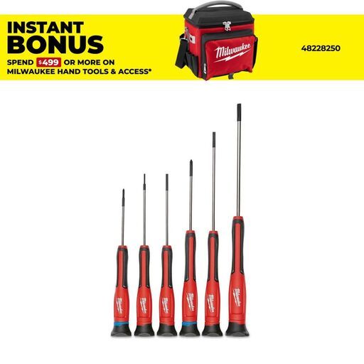 Milwaukee 48222606 6pce Precision Screwdriver Set