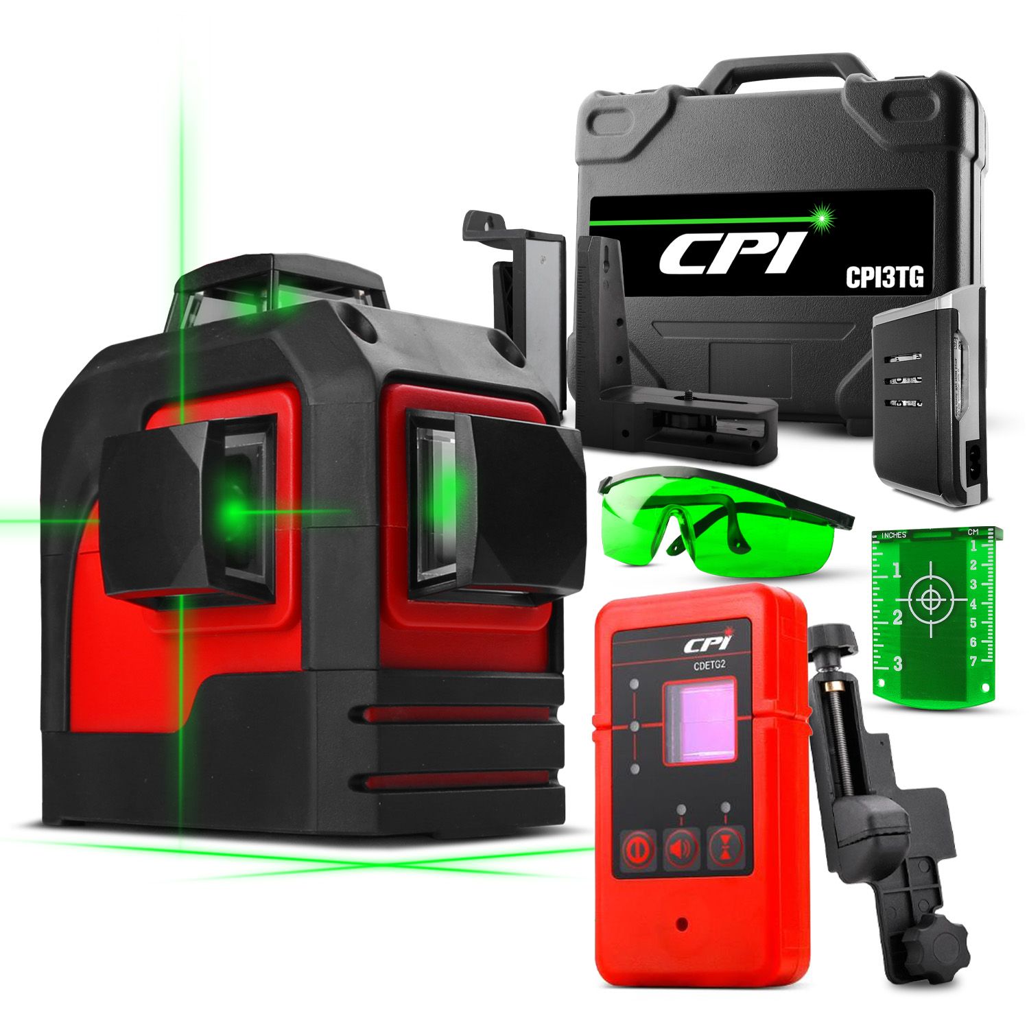 CPI CPI3TGCD Green Beam All Function Laser Kit with Compact Laser Detector – image 1