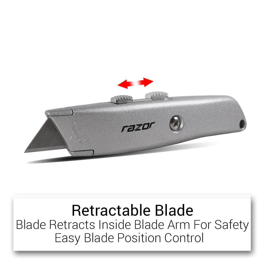 Razor RUKA3B Retractable Alloy Utility Knife – image 2