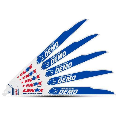 Lenox 20582956R 225mm 6TPI Reciprocating Bi-Metal Wood Saw Blade - 5 Pack – image 4