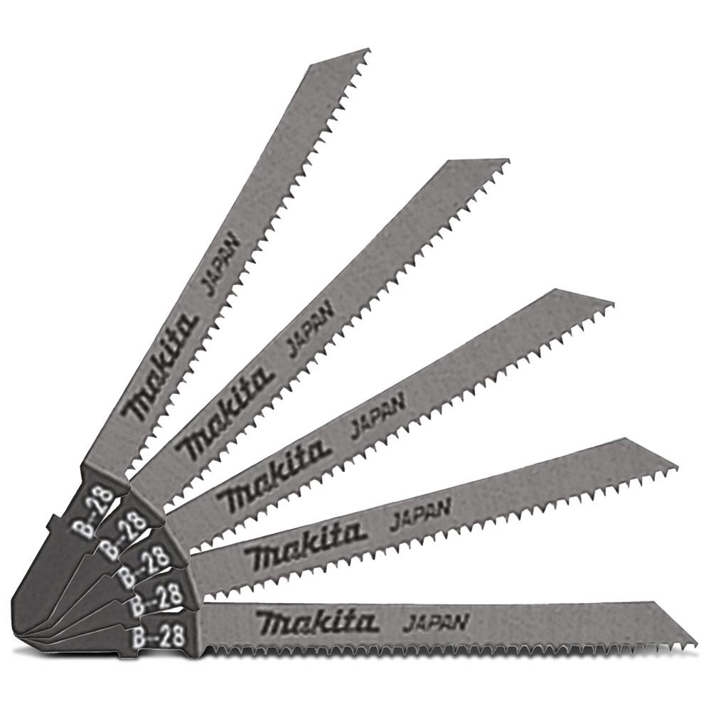 Makita A-80391 63mm x 16TPI HSS Jigsaw Blade Bayonet B-28 for Cutting Wood & PVC - 5 Pack – image 2