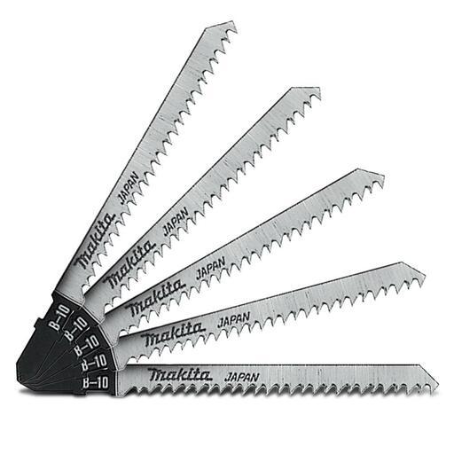 Makita A-85628 76mm x 10TPI Jigsaw Blade Bayonet B-10 for Cutting Wood & PVC - 5 Pack – image 2