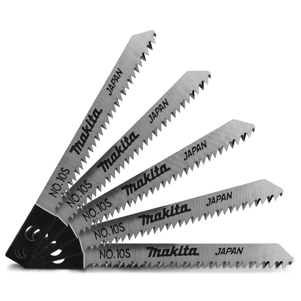 Makita A-85824 62mm x 13TPI HCS Jigsaw Blade Bayonet No.10S for Cutting Wood - 5 Pack – image 2