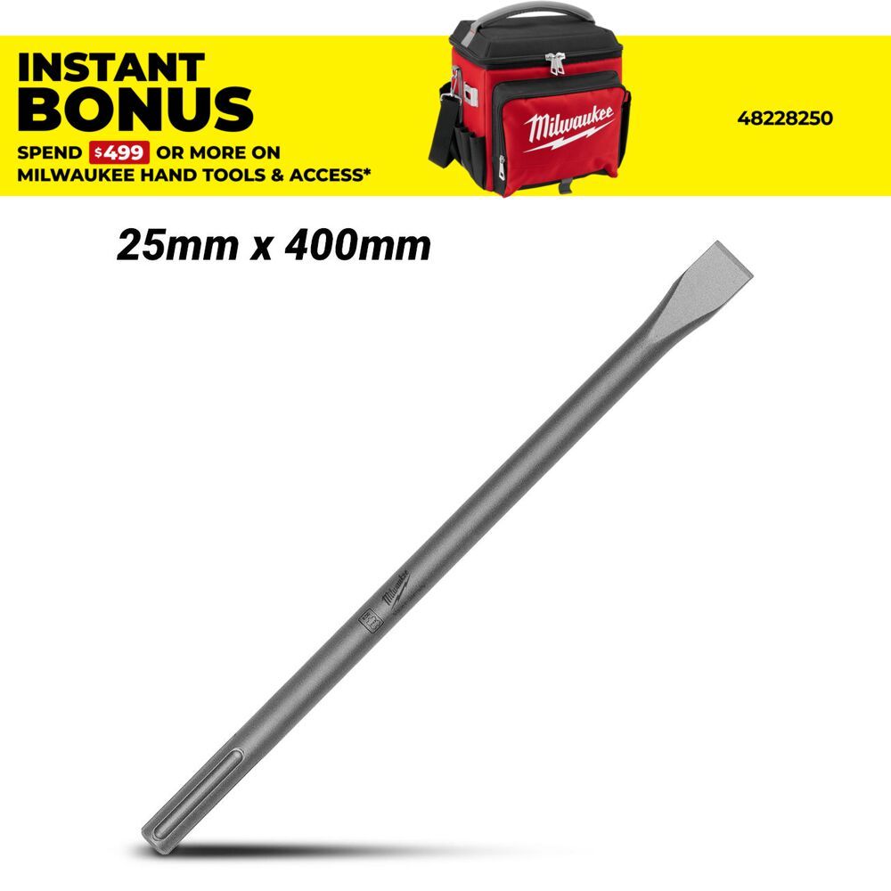 Milwaukee 4932343738 25mm x 400mm SDS-Max Flat Chisel – image 1