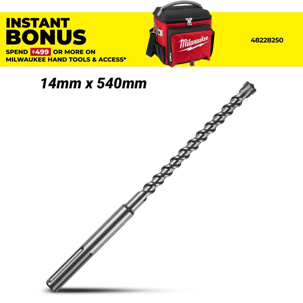 Milwaukee 4932352753 Milwaukee 14mm x 540mm SDS-Max 4 Cut – image 1
