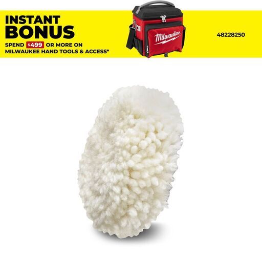 Milwaukee 4932430838 M12™ 87mm Lambs Wool Polisher 