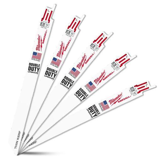 Milwaukee 48475187 (48005187) SAWZALL® 230mm 14 TPI Thin Kerf Reciprocating Saw Blades - 5 Pack – image 2