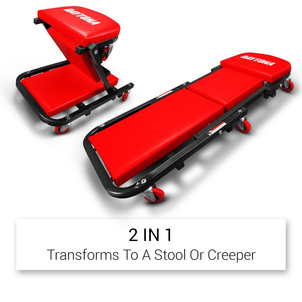 Daytona D2FCS 2 IN 1 Function Car Creeper And Stool