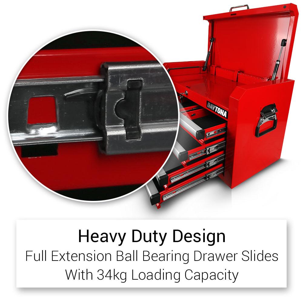 Daytona D6DTC 26" Heavy Duty 6 Drawer Tool Chest - Red – image 7