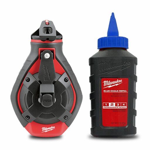 Milwaukee 48223982 30m Bold Line Chalk Reel & Blue Chalk Refill – image 2