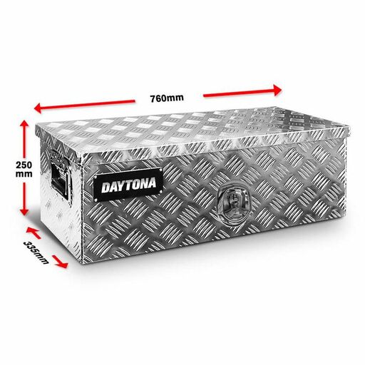 Daytona BHX760B 1.5mm 760mm x 335mm x 250mm Flat Lid Aluminium Tool Box – image 2
