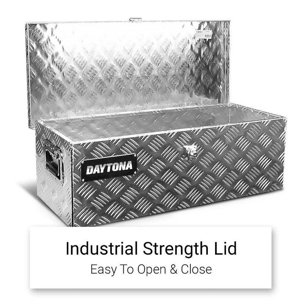 Daytona BHX760B 1.5mm 760mm x 335mm x 250mm Flat Lid Aluminium Tool Box – image 4