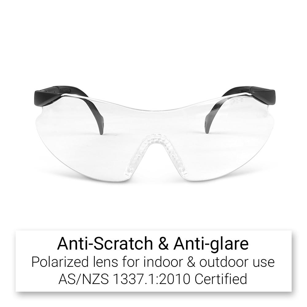 Raptor MG38C Premium Adjustable Safety Glasses with Clear Lens – image 2