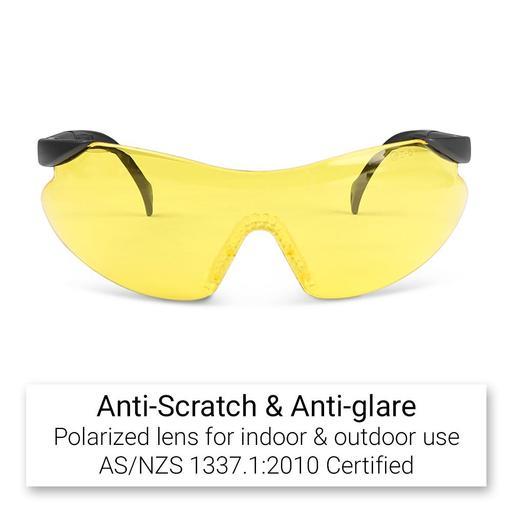 Raptor MG38Y Premium Adjustable Safety Glasses with Yellow Tint Lens – image 2