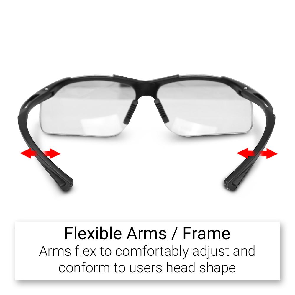Raptor MG24C Premium Maximum Comfort Safety Glasses with Clear Lens – image 5